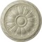 Ekena Millwork Kirke Ceiling Medallion (Fits Canopies up to 3 3/4"), Hand-Painted Clear Yellow, 15 3/4"OD x 5/8"P CM16KICYF - alternate 1